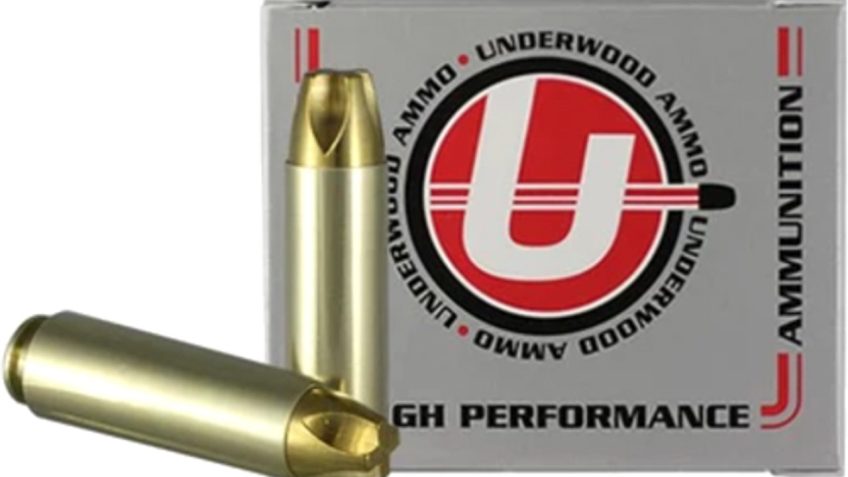 Underwood Ammo 50 Beowulf 350 Grain Solid Monolithic Brass Cased Rifle Ammo, 20 Rounds, 842