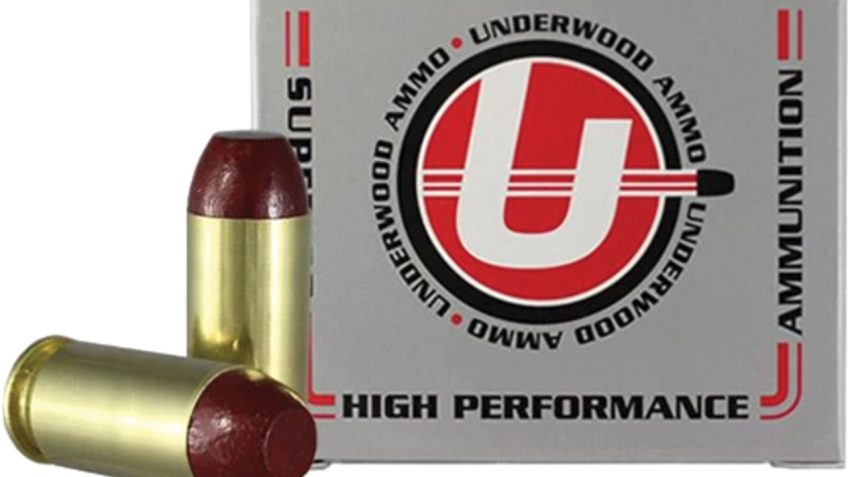 Underwood Ammo .460 Rowland 255 Grain Coated Hard Cast Nickel Plated Brass Cased Pistol Ammo, 20 Rounds, 629