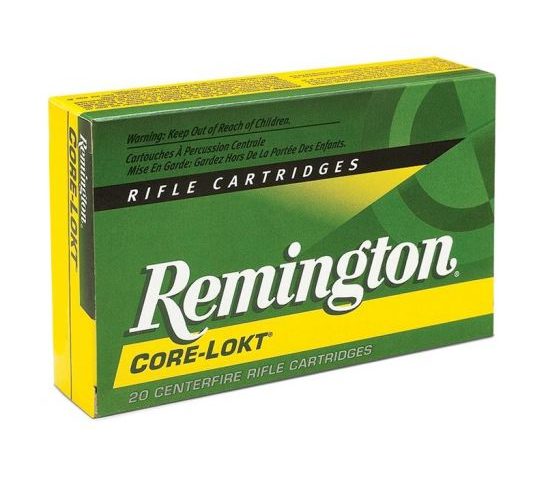 Remington Core-Lokt .25-06 100 Grain Core-Lokt Pointed Soft Point Centerfire Rifle Ammo, 20 Rounds, 21507
