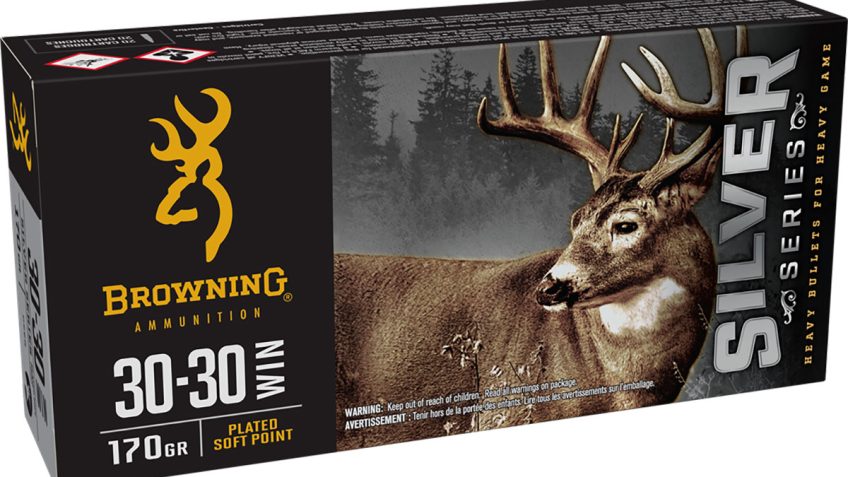 Browning SILVER SERIES 30-30 WIN 170 Grain Plated Soft Point Brass Rifle Ammo, 20 Rounds, B192630301