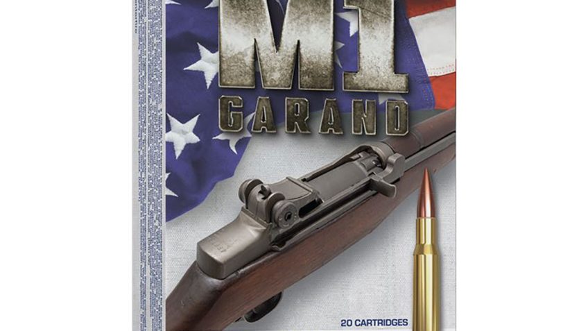 Winchester M1 GARAND .30-06 Springfield 150 Grain Full Metal Jacket Brass Rifle Ammo, 20 Rounds, WIN3006M2