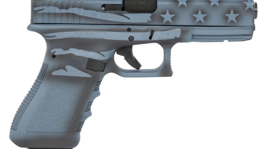 Glock G17 Gen3 9mm Pistol with Coyote Blue Titanium Flag Cerakote Finish (Made in USA)