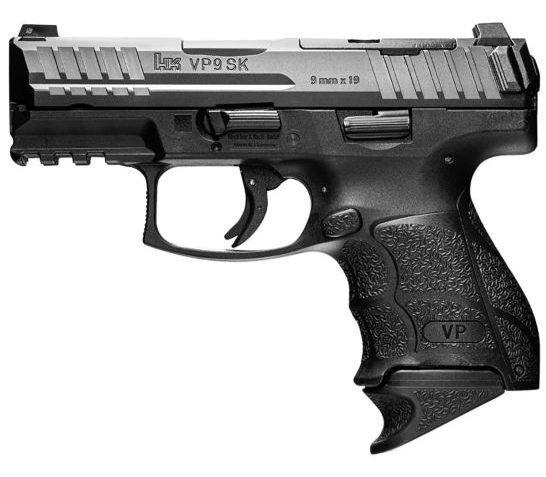 HK VP9SK-B 9mm 3.39″ Bbl Subcompact Push-Button Pistol w/(1) 15rd Mag & (1) 12rd Mag 81000806