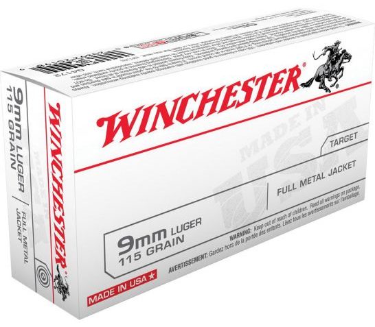 Winchester Ammo Usa, Win Q4172sc   9mm        115 Fmj     1000/1