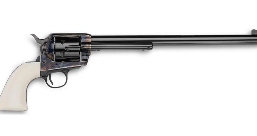 EMF 1873 Buntline 45 Colt Single-Action Revolver with 12-Inch Barrel and Ultra Ivory Grips