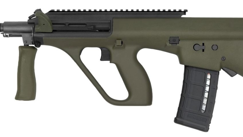 Steyr Arms AUG A3 M1 5.56/223 Rem 16″ 1/2×28 NATO Green Semi-Auto Rifle w/RH Extended Picatinny Rail AUGM1GRNNATOEXT