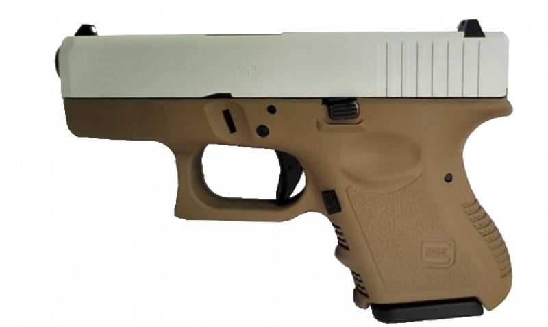 Glock 26 Gen3 9mm Luger 3.43in Battleship Gray/Flat Dark Earth Cerakote Pistol – 10+1 Rounds