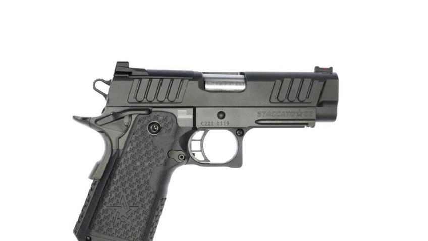 Staccato C2 Compact Sight 9mm Luger 3.9in Anodized Diamond Like Carbon Pistol – 16+1 Rounds