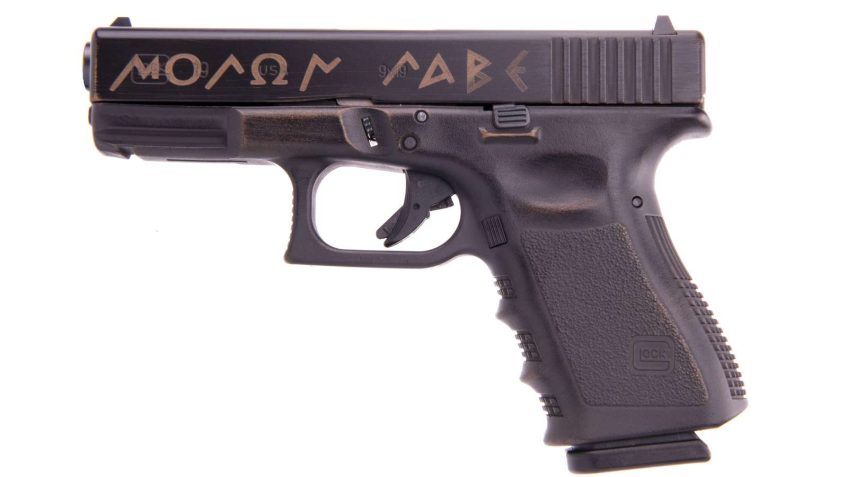Glock 19 Spartan 9mm Luger 4.02in Burnt Bronze Battle Worn Pistol – 15+1 Rounds