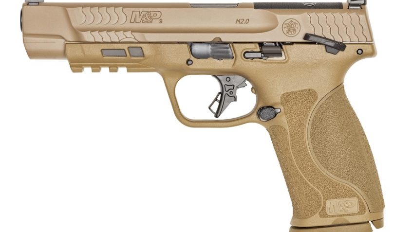 Smith & Wesson M&P9 M2.0 9mm, 5" Barrel, 17rd, FDE, Optics Ready, 3Dot Sights