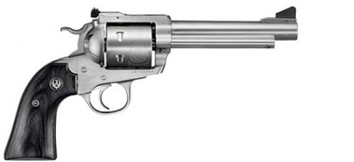 Ruger Blackhawk .45 ACP Revolver, 5.5" Barrel, Adjustable Rear & Ramp Front Sights, Silver – 472