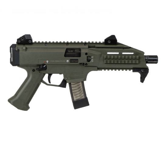 CZ-USA Scorpion EVO 3 S1 Pistol, Semi-Automatic, 9mm, 7.72″ Barrel, Olive Drab, 10+1 Rounds
