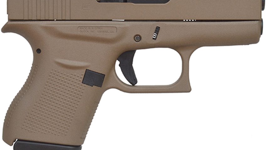 Glock 43 9mm Luger 3.39in FDE Cerakote Pistol – 6+1 Rounds