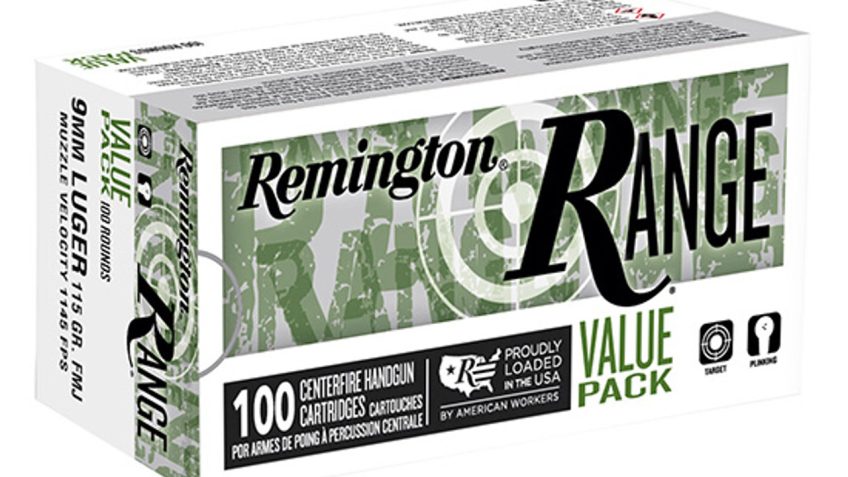 9mm – 115 Grain FMJ – Remington Range – 600 Rounds