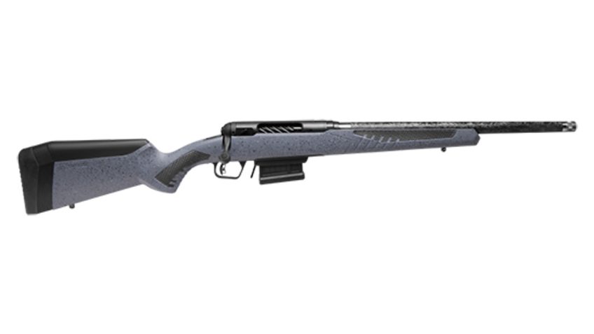 Savage 110 Carbon Predator 223 Remington, 18" Proof Threaded Barrel, Gray Stock, 4rd