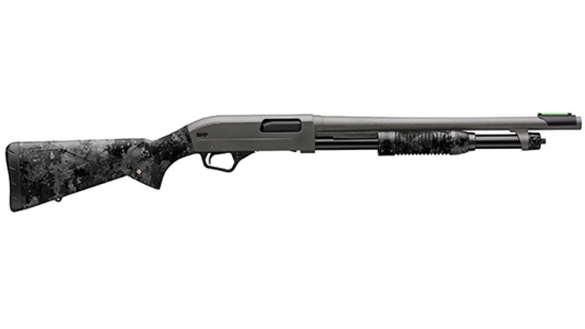 Winchester SXP Hybrid Defender 20 Ga, 3", 18" Barrel, Gray, TrueTimber Midnight, 5rd