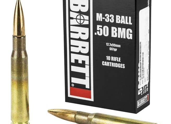 BARRETT AMMO 50BMG 660 GR 10RD M33 BALL