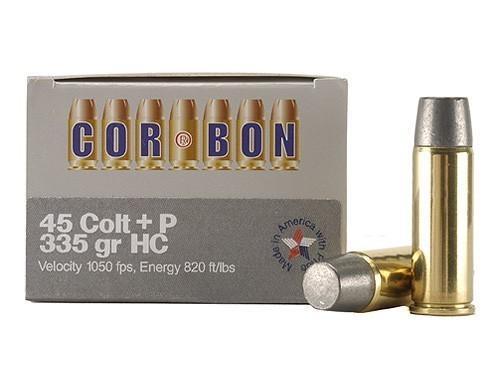 Cor Bon Corbon Ammo .45 Long Colt +p 335gr Hc Hunt 20-pack