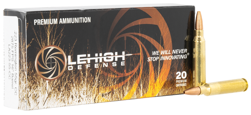 Lehigh Defense Controlled Chaos Rifle Ammo 223 Rem 20-Rounds 55 Grain Controlled Chaos