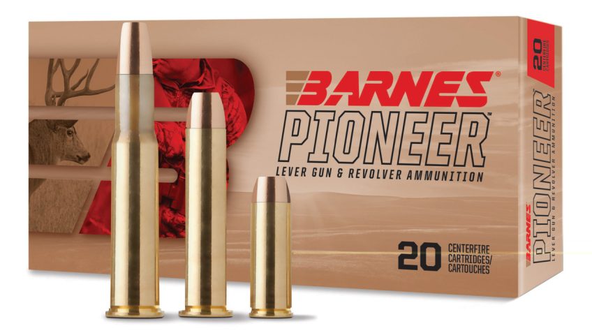 Barnes Pioneer .30-30 Winchester 150 Grain Flat Nose Brass Cased Rifle Ammo, 20 Rounds, 32137