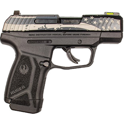 Ruger MAX-9 9MM 3.2 BLK OSP W/ AMERICAN FLAG ENGRAVING