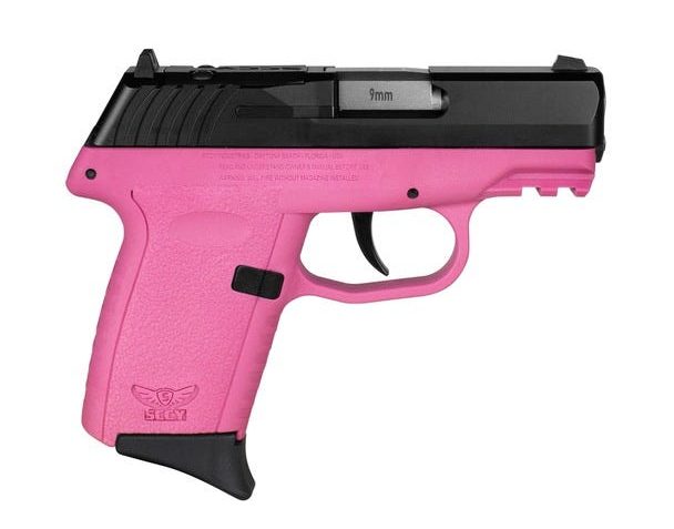 SCCY CPX-2 3.1" Bbl, 9mm, Black Slide, Pink Frame, 10rnd Mag