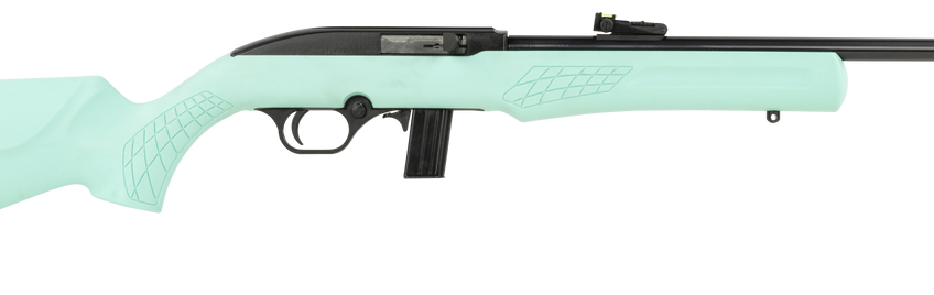Rossi RS22 .22 LR, 18" Barrel, Black, Monte Carlo Teal Synthetic Stock, 10rd