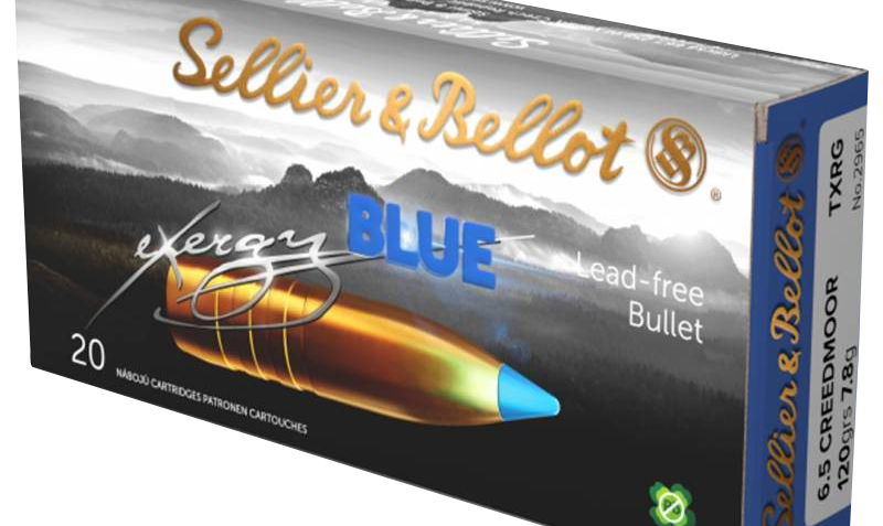 Sellier and Bellot eXergy Brass 6.5 Creedmoor 120 Grain 20-Rounds TAC-EX-Blue