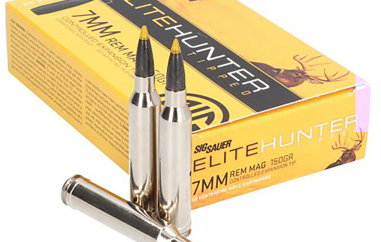 Sig Sauer Ammo 7mm Rem Mag 150gr Elite Series Tipped 20/Box w/Controlled Expansion Tip E7RMTH2-20