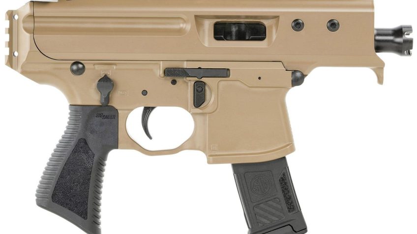 Sig Sauer MPX Copperhead 9mm 3.5″ 1:10″ Bbl Semi Pistol w/ Integrated Flash Hider, PDW Pistol Grip, & (1) 20rd Poly Mag No Brace PMPX-3B-CH-NB
