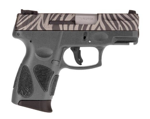 Taurus G2C 9mm Compact Pistol with Gray Frame and Zebra Cerakote Slide