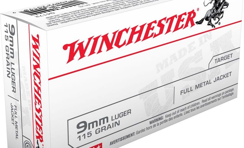 Winchester WN GOV 9MM AMMO 115GR FMJ 500 RD CASE, Q4172C