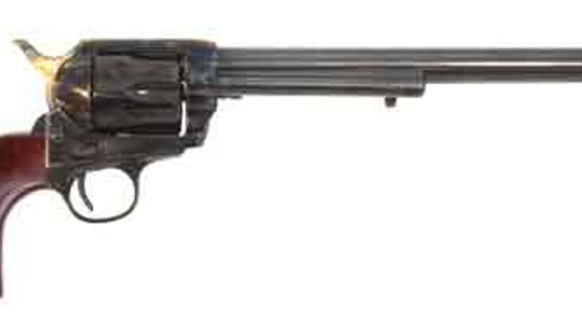 Cimarron Wyatt Earp 45 Colt, 10" Barrel, Color Casehardened, Blued, Walnut, No Badge, 6rd