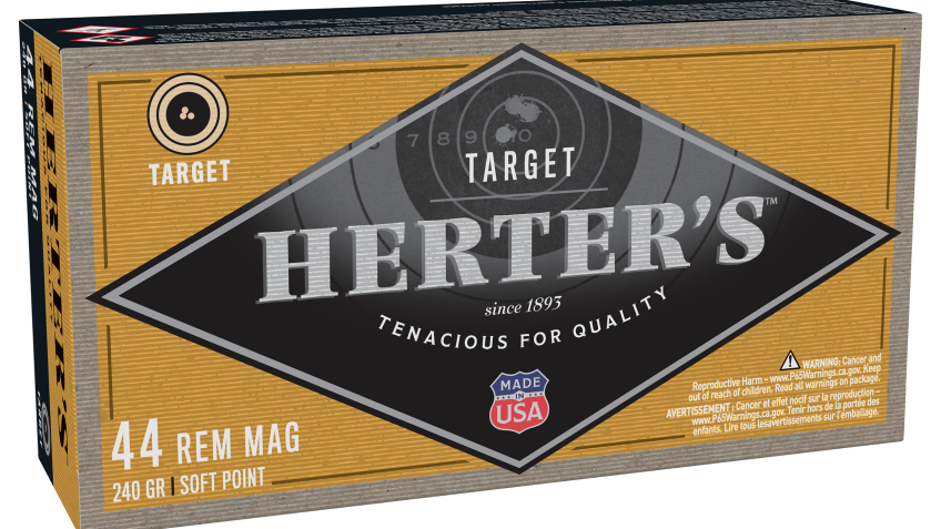 Herter’s Target Handgun Ammo – .44 Remington Magnum – 240 Grain