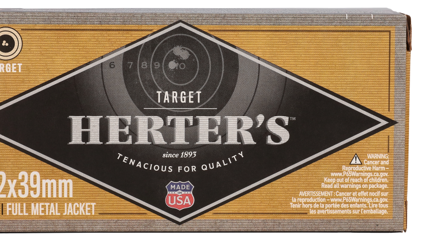 Herter’s Target 7.62x39mm 123 Grain Centerfire Rifle Ammo