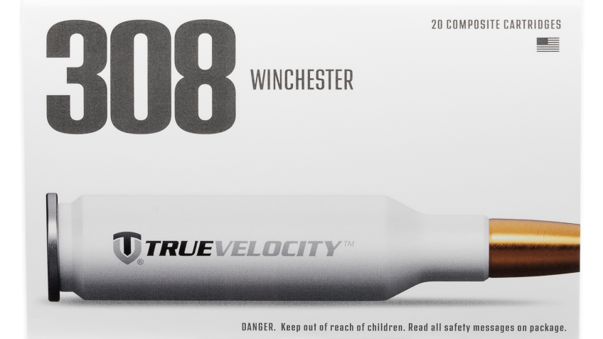 True Velocity .308 Winchester 168 Grain SMK Bullet Polymer-Cased Centerfire Rifle Ammo