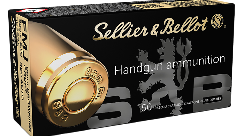 Sellier & Bellot Handgun Ammo – .380 Automatic Colt Pistol – 92 grain – 50 Rounds