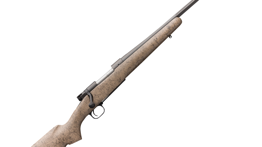 Winchester Model 70 Extreme Weather MB Bolt-Action Rifle in Tan/Black Spiderweb – .300 Winchester Magnum