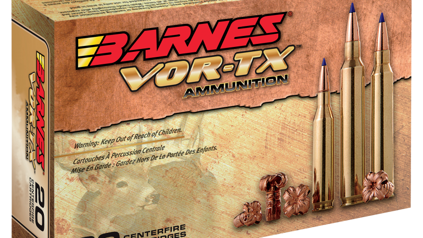 Barnes VOR-TX Centerfire Rifle Ammo – Tipped TSX Boat Tail – .260 Remington – 20 Rounds