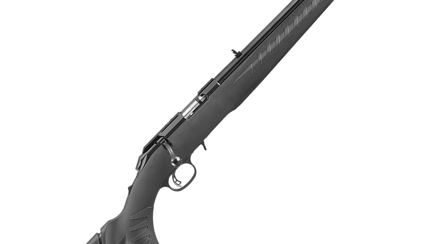 Ruger American Rifle Compact Bolt-Action Rimfire Rifle with Adjustable Fiber-Optic Sights – .22 Long Rifle