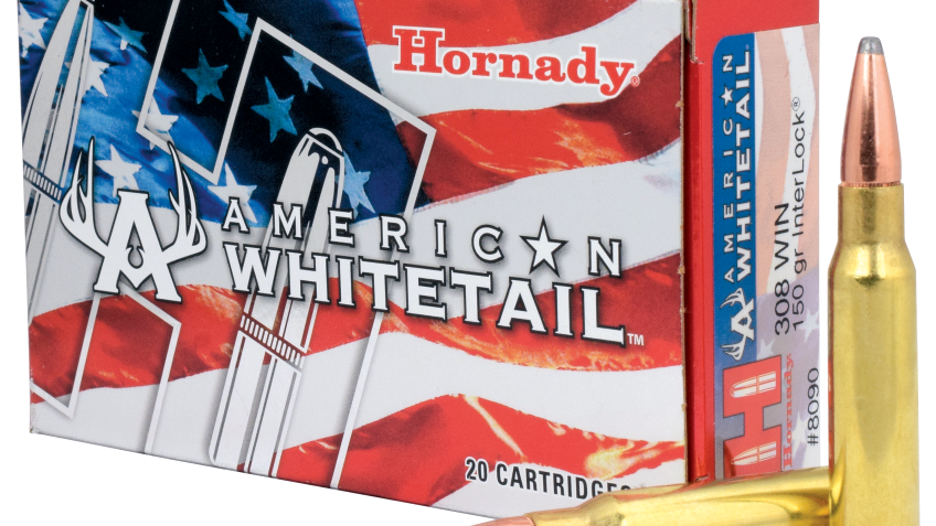 Hornady American Whitetail .308 Winchester 150 Grain Centerfire Rifle Ammo