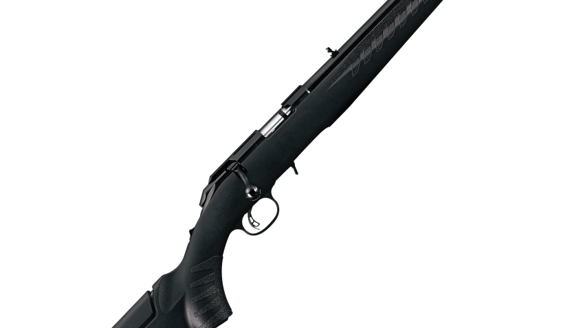 Ruger American Rifle Compact Bolt-Action Rimfire Rifle with Adjustable Fiber-Optic Sights – .22 Magnum