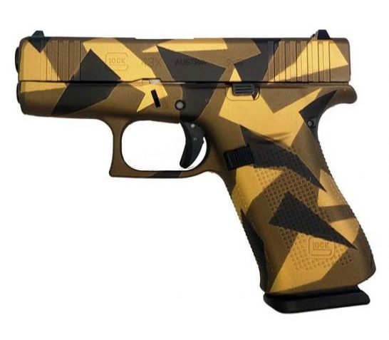 Glock 43X 9mm Luger 3.41in Bronze Splinter Cerakote Pistol – 10+1 Rounds