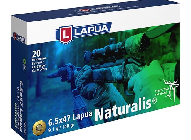 Lapua 6.5×55 Swede 140gr Naturalis Solid Ammo Box of 20 N316301