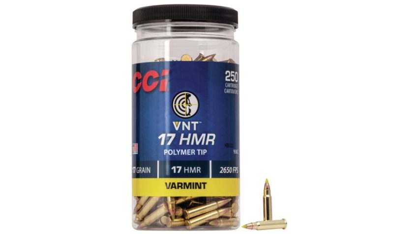 CCI Ammunition VNT .17 Hornady Magnum Rimfire 17 grain VNT Rimfire Ammo, 250 Rounds, 958CC