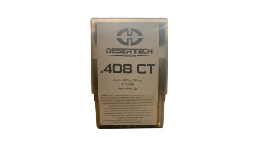 Desert Tech DTM .408 CheyTac 400gr Ammunition Box of 10rds DTM-408400-BX