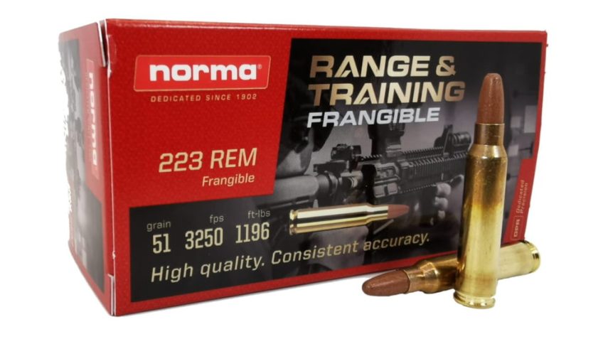 Norma Range & Training .233 Rem 51gr Lead-Free Frangible Ammo (50/box) 630840050