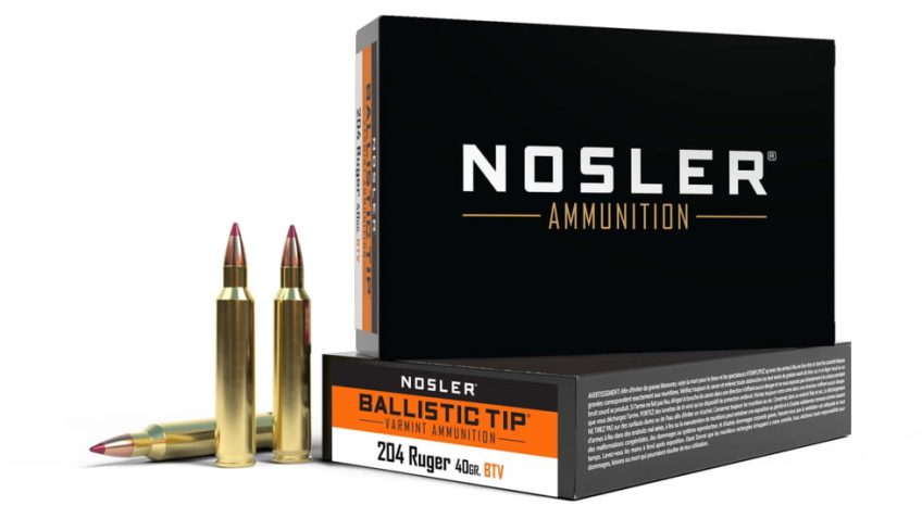 Nosler Ballistic Tip Rifle Ammunition .204 Ruger 40 gr BT 20/ct