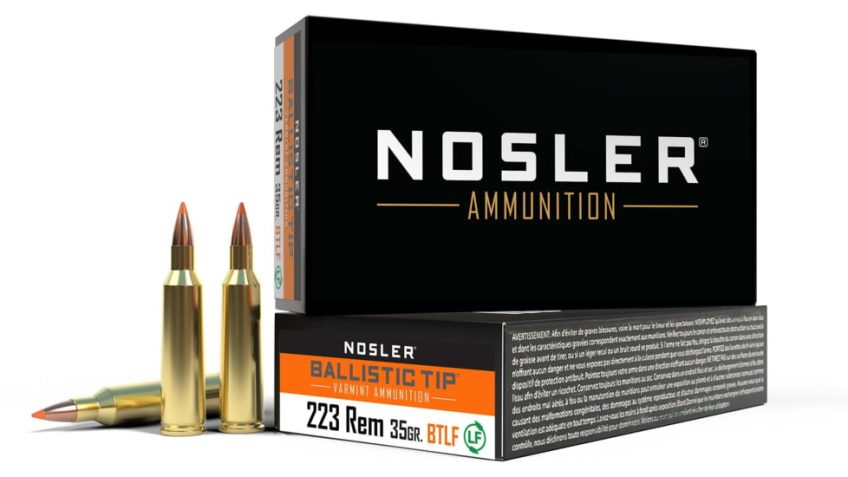 Nosler .223 Remington, Ballistic Tip , 35 grain, Brass Cased, 20 Rounds, 61042