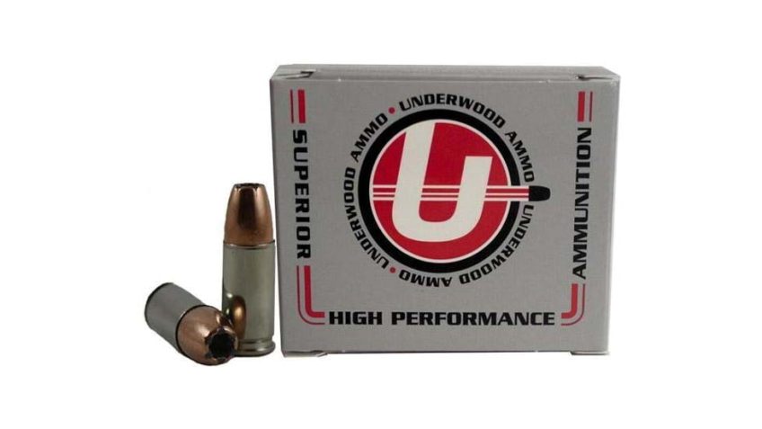 Underwood Ammo 9 mm Luger +P+, 147 Grain, BJHP,Nickel Plated Brass Cased, Pistol Ammo, 20 Pack, A133-133